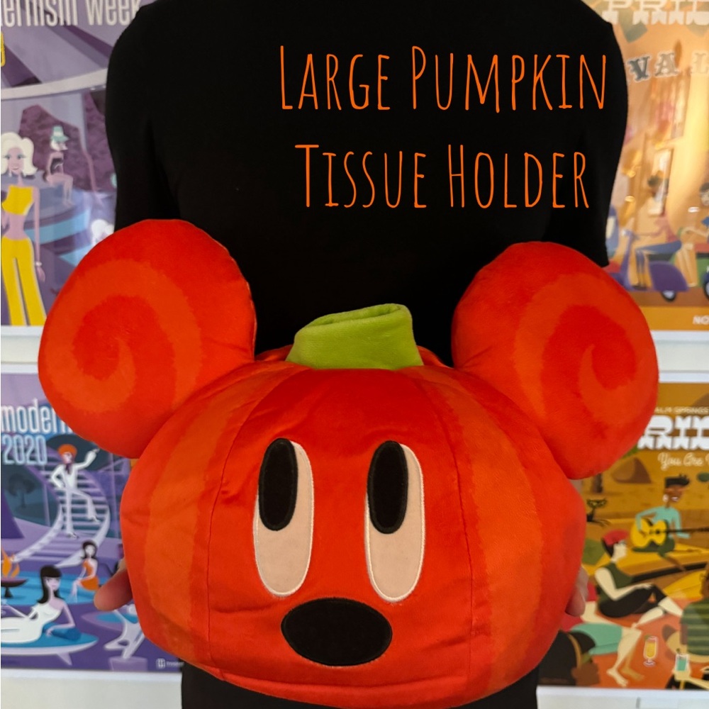 Tokyo Disney Large Pumpkin Tissue Holder